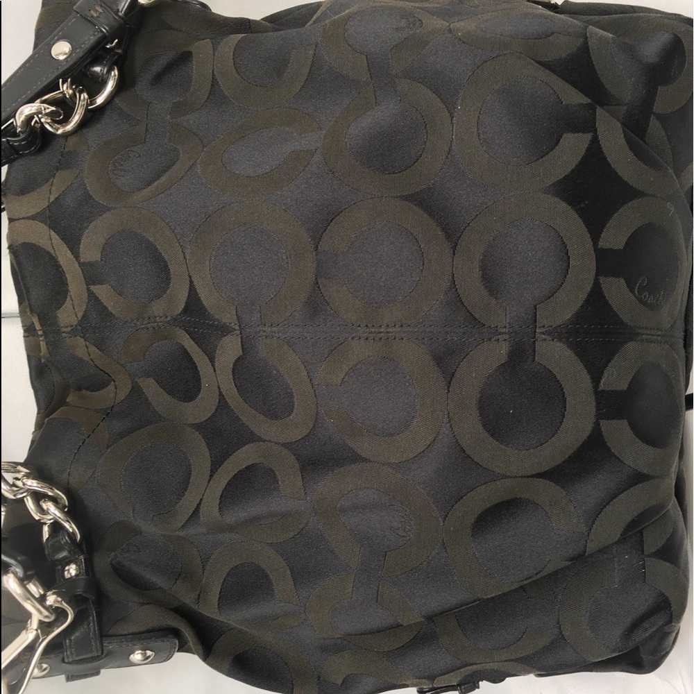 Coach Brooke Signature Sateen Hobo Shoulder Handbag Purse ✅Offers Welcome - Picture 2 of 13